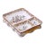 19th Century French Desvres Hand Painted Faience Divided Serving Tray For Sale