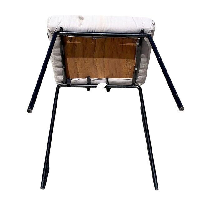 Mid-Century Iron Wire Art Side Dining Geometric Chair by Homecrest, Pair For Sale - Image 9 of 9
