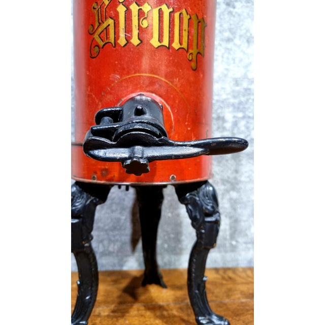 Vintage Cast Iron Decorative Syrup Dispenser, 1890s For Sale - Image 11 of 14