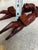 1970s 1970s Pair of Wooden Hand Carved African Figurative Sculptures For Sale - Image 5 of 6