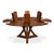 Not Yet Made - Made To Order Warm Brown Oak Expanding Dining Table - 71" For Sale - Image 5 of 11