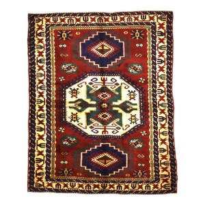 Antique Caucasian Kazak Rug 5’5" X 6’10”