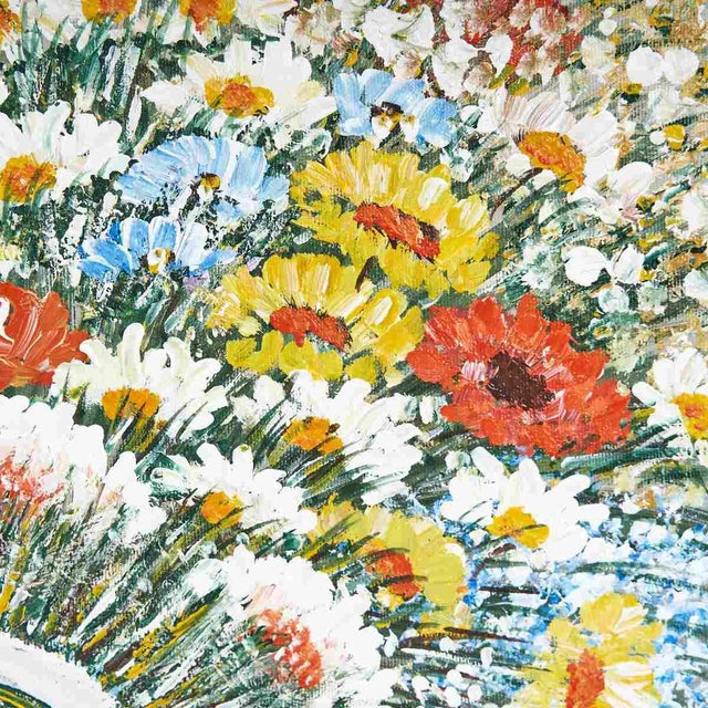Costanza Mantovani, Floral, 2000s, Oil on Canvas For Sale - Image 3 of 8