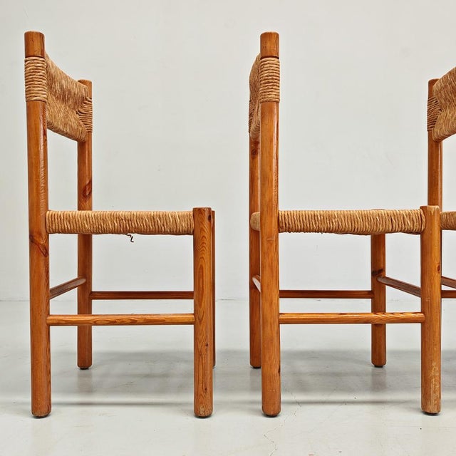 1970s Chairs in Fir Wood and Rope by Raffaello Biagetti from Atelier Biagetti, 1970s , Set of 4 For Sale - Image 5 of 18