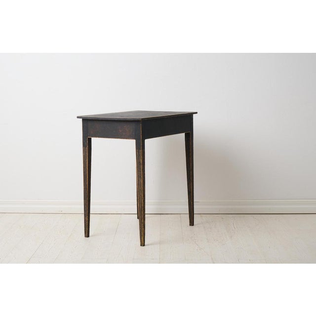 Small Antique Swedish Gustavian Side Table with Drawer For Sale - Image 5 of 14