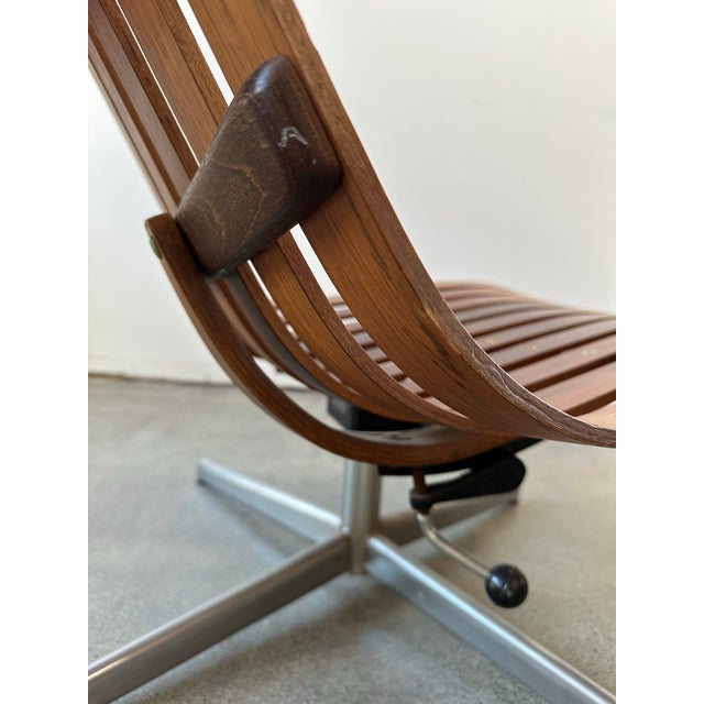 Wood 1950s Mid.Century Lounge Chair Attributed to Hans Brattrud for Hove Mobler For Sale - Image 7 of 18
