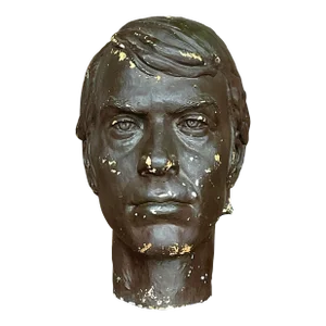 Vintage Boho Plaster Bust of Man