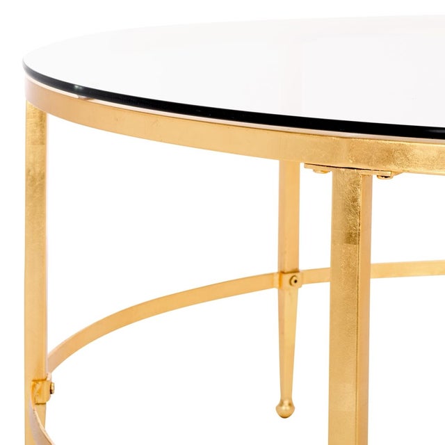 Edmund Cocktail Table - Gold For Sale - Image 4 of 7