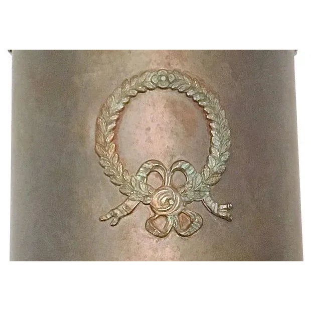 Antique Laurel Wreath Steel Lavabo For Sale - Image 5 of 8