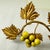 Italian Gold Leaf Tole Peinte Grape Vine Candle Sconce For Sale - Image 12 of 16