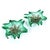 Pair of vintage 1960s emerald green and blush pink Murano glass dishes. The seemingly amorphic shape take on a botanical...