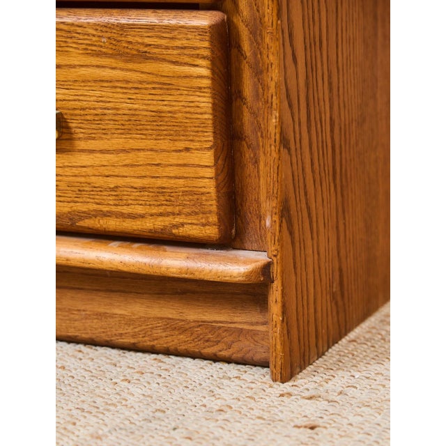 Mid 20th Century Oak Vintage Highboy For Sale - Image 5 of 9
