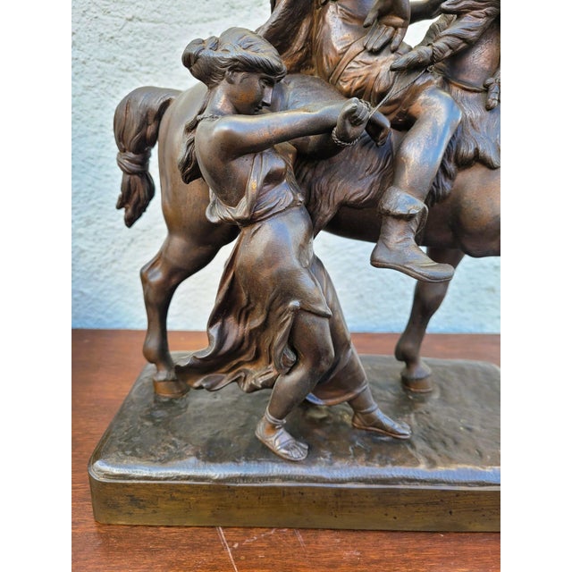 Gaulish Chef on Horseback, 19th Century, Bronze For Sale - Image 6 of 18