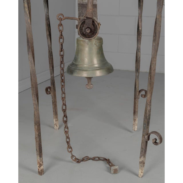 Bronze 19th Century Bronze Bell With Roof Top Zinc Cupola For Sale - Image 8 of 13