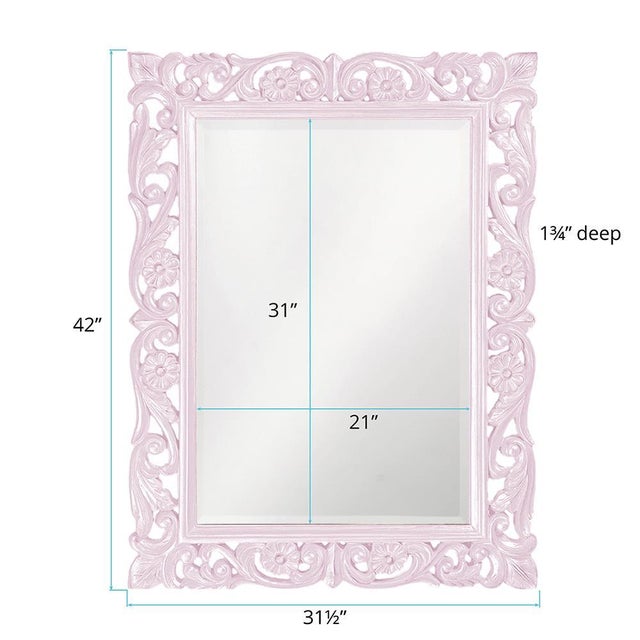 Traditional Chateau Mirror - Glossy Lilac For Sale - Image 3 of 4