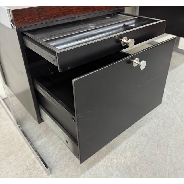 Mid-Century Modern Hugh Acton Style Rosewood Executive Desk For Sale In Philadelphia - Image 6 of 13