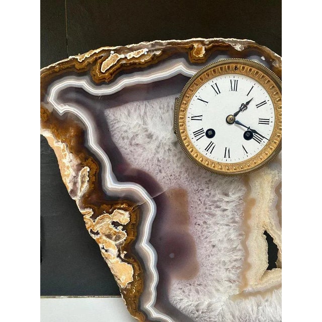 Pendulum Encrusted in Agate Stone For Sale - Image 9 of 13