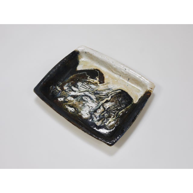 Large Abstract Stoneware Bowls or Plates by Jeppe Hagedorn-Olsen, Denmark, 1970s, Set of 2 For Sale - Image 9 of 18