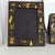 Pair of Vintage Hand Painted Black Lacquered Chinoisere Picture Frames For Sale - Image 9 of 13