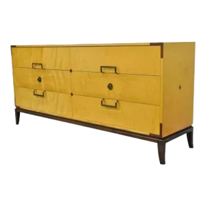 Tommi Parzinger for Parzinger Originals Maple & Mahogany Dresser Chest Credenza