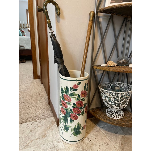1960s-70s Ceramic Umbrella or Stick Stand Made in Spain For Sale - Image 17 of 17