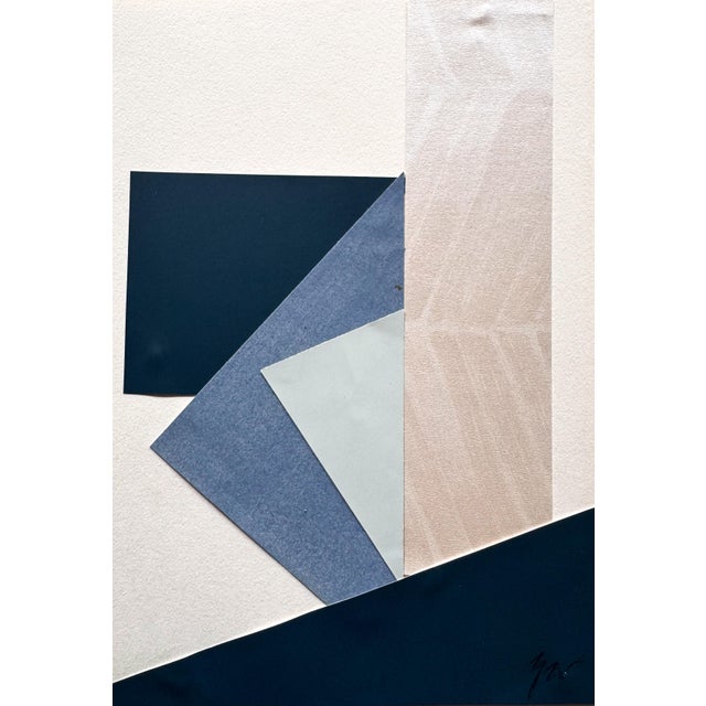 Abstract "Rhythm Replaces Reason 2" Original Mixed-Media Collage on Paper by Zac Woodiel For Sale - Image 3 of 9