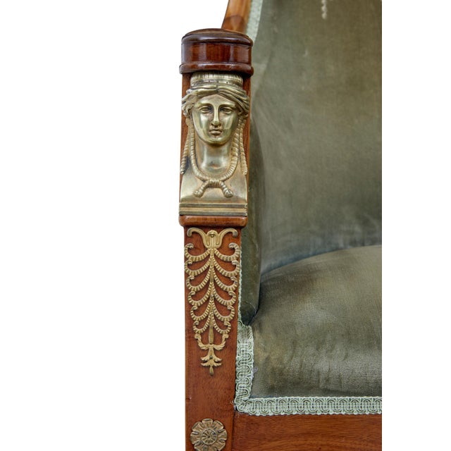 Wood Swedish Art Deco Mahogany Living Room Set, 1920s, Set of 3 For Sale - Image 7 of 15