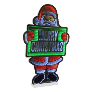 Merry Christmas Santa Ekkolight 36"H For Sale