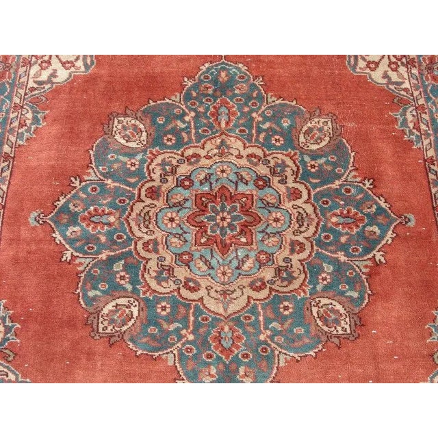 Textile Hand Wowen Wool Turkish Rug, Rug,Vintage Rug,Beatifull Color Combination Turkish Retro Rug, Home Decor 5'3" X 7'8" , Ft For Sale - Image 7 of 11