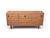 Mid-Century Modern Mid-Century Modern Teak Buffet Credenza With Sliding Doors & Adjustable Shelves For Sale - Image 3 of 15