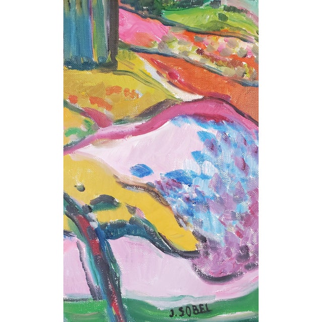 Mid 20th Century Original Fauvist Landscape of Woodstock, New York by Jehudith Sobel (1924-2012) For Sale - Image 5 of 9