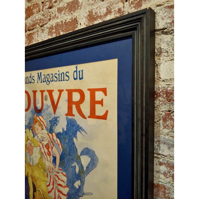 Grands Magasins Du Louvre -Original 1897 French Poster by Jules Cheret For Sale - Image 9 of 11