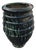 Large Moroccan Green Glazed Pottery Planter / Garden Urn For Sale