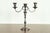 A gorgeous antique Victorian or English Traditional silver plate three-light candelabra In the manner of Tiffany & Co....