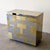Metal 1970s Paul Evans Cityscape Chrome and Brass Bar Cabinet For Sale - Image 7 of 12