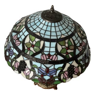 Vintage Tiffany Style Table Lamp, 1990s For Sale