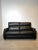 Black Leather 2-Seater and 3-Seater Sofas from Calia Italia, Set of 2 For Sale - Image 4 of 7