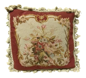 Traditional Chealsea Textiles Company Needlepoint Pillow