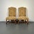 Jacobean Pair of Jacobean Throne Chairs, King and Queen, Fine Fabric For Sale - Image 3 of 13