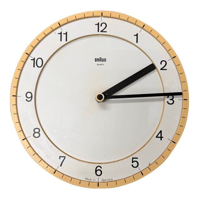 Dieter Rams + Dietrich Lubs for Braun Wall Clock, Model 4861 For Sale