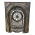 Late 19th Century 21" W X 26.5"h Decorative Burnished Finish Cast Iron Fireplace Surround and Insert For Sale