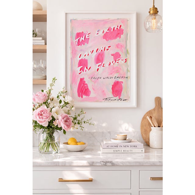 The World Laughs In Flowers This A2 limited edition print is a thought on how Mother Earth laughs. Printed on museum-...
