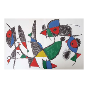 Joan Miro Original Lithograph V2-9d Mourlot 1975