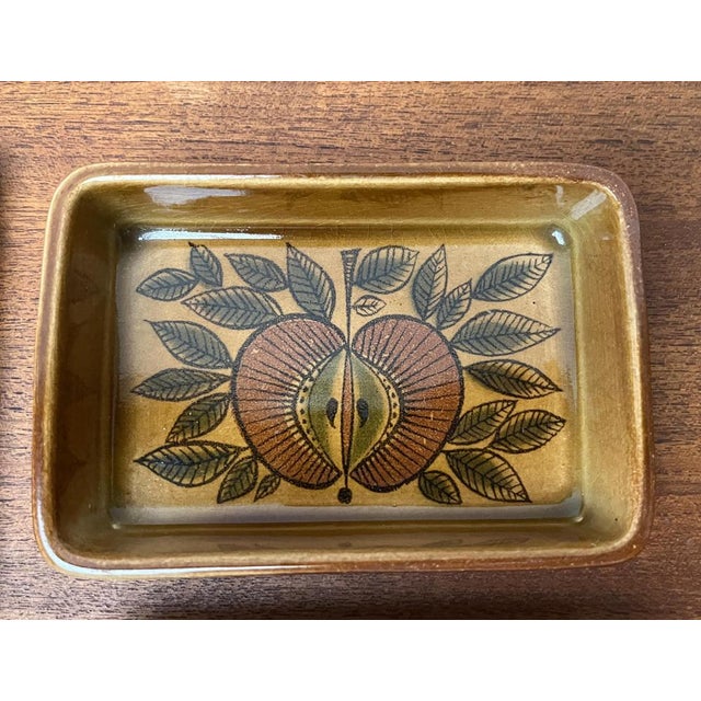 Mid-Century West German Pottery WGP Stacking Bowls with Teak Tray, 1960s, Set of 4 For Sale - Image 17 of 18