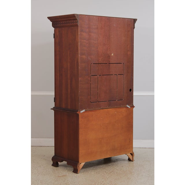 Pennsylvania House Cherry Bedroom Armoire Cabinet For Sale - Image 14 of 15