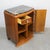 Art Deco Nightstand in Walnut and Portoro Marble, 1920s For Sale - Image 6 of 8