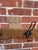 Brown Rustic Pine Coat Hook Rack Rail – Solid Wooden Wall Mounted With Iron Hooks 1900 For Sale - Image 8 of 9