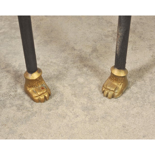 Pair of Bronze Lion's Head Lounge Chairs After Diego Giacometti For Sale - Image 17 of 18