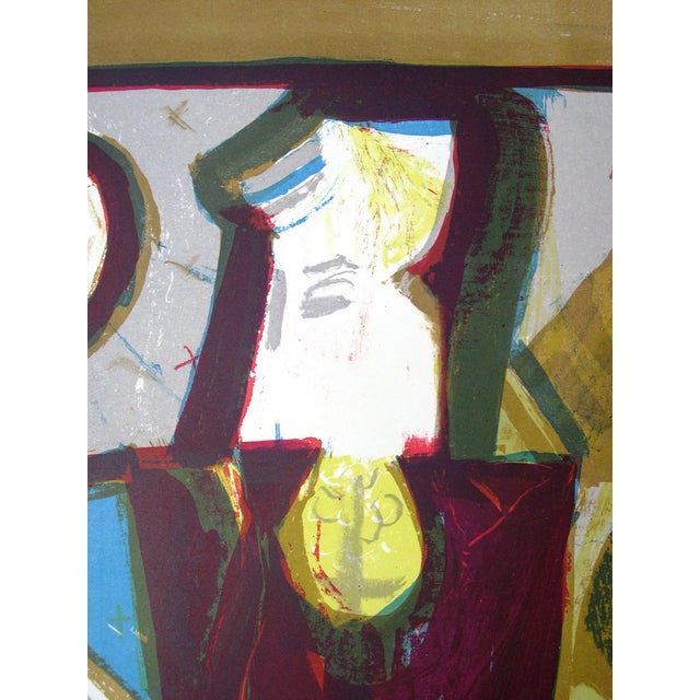 Walter Becker, 3 Women in a Train Compartment, 1950s, Lithograph For Sale - Image 11 of 15