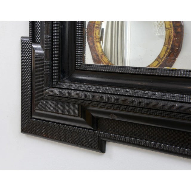 Northern Italian Hand-Carved Mirror in the Baroque Manner For Sale - Image 4 of 7